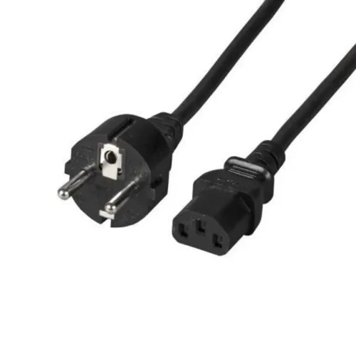 Захранващ кабел FSP Group Шуко 3pin(IEC C5) женско 1.8м Черен