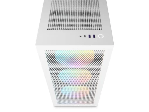Кутия за компютър NZXT H7 Flow RGB Matte White Mid-Tower