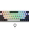 Геймърска безжична клавиатура Spartan Gear Pegasus 2 RGB White/Grey