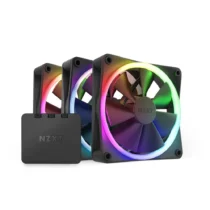Комплект вентилатори NZXT F120 RGB Black 3 броя и NZXT RGB