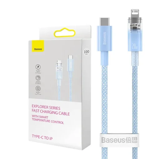 Кабел Baseus Explorer Series USB-C - Lightning 20W 1 м CATS010203 - син