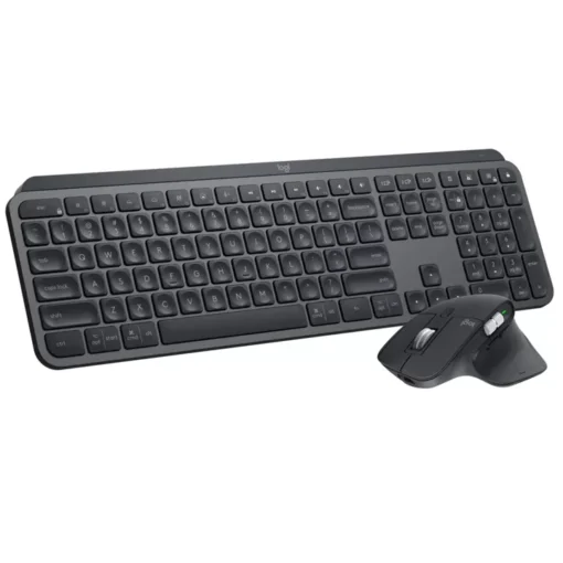 Комплект безжична клавиатура и мишка Logitech MX Keys S Combo USB-C rechargeable US