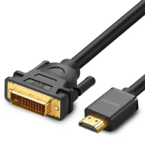 Кабел Ugreen DVI (мъжки) - HDMI (мъжки) FHD 60 Hz 1.5 m HD106 11150 - черен