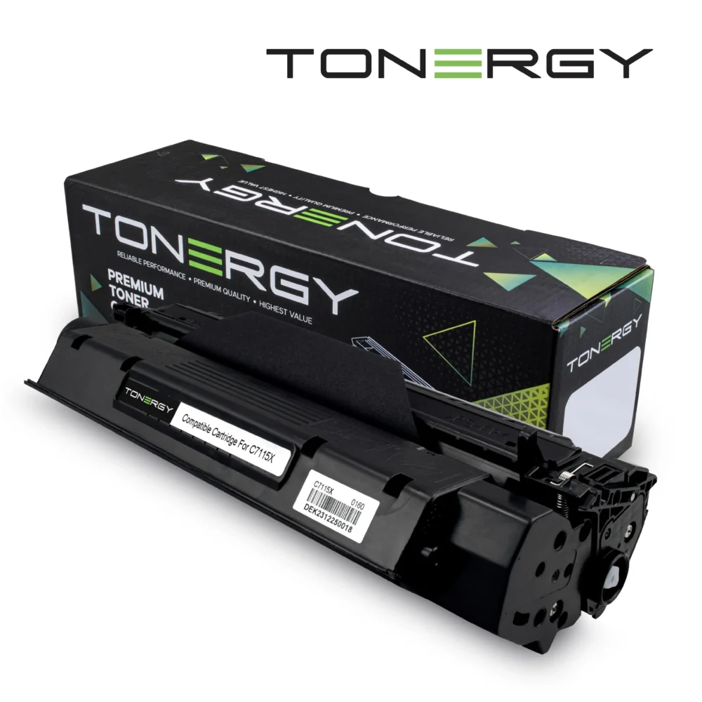 Tonergy съвместима Тонер Касета Compatible Toner Cartridge HP 15X 13X 24X C7115X/2613X/2624X CANON EP-25 Black High Capacity
