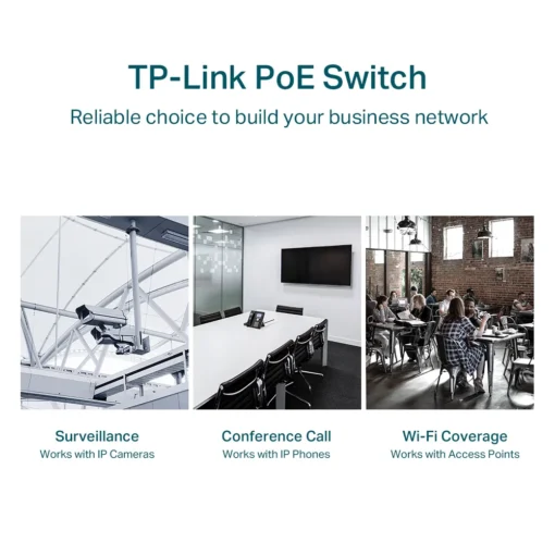 28-портов гигабитен Easy Smart комутатор TP-Link TL-SG1428PE с 24-PoE+ порта и 2 SFP