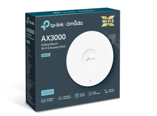 Точка за достъп TP-Link Omada Mesh EAP653 AX3000 Ceiling Mount WiFi