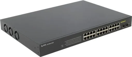 Суич ZYXEL GS1900-24HP 24 портов управляем PoE за монтаж в шкаф