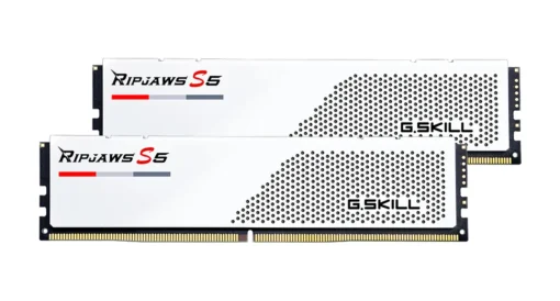 Памет за компютър G.SKILL Ripjaws S5 White 32GB(2x16GB) DDR5 PC5-41600 5200MHz CL36
