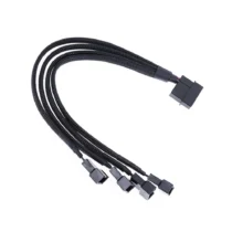 кабели Кабел No brand Y-Сплитер За вентилатори MOLEX към 4x4PIN 0.3m Черен -