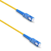 кабел за мобилен телефон Оптичен пач кабел DeTech SC-SC UPC Singlemode Simplex 3.0м Жълт -