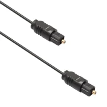 кабел за мобилен телефон Оптичен аудио кабел DeTech Toslink 1.5м Черен -