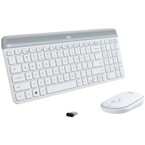 Клавиатура LOGITECH MK470 Slim Wireless Combo - OFF-WHITE - US INTL