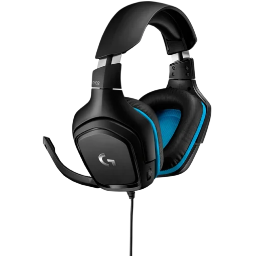 Геймърски слушалки LOGITECH G432 Wired Gaming Headset 7.1 – LEATHERETTE – BLACK/BLUE –