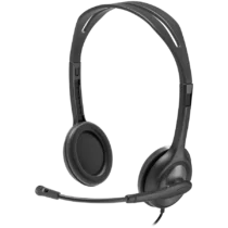 Слушалки LOGITECH H111 Corded Stereo Headset - BLACK - 3.5 MM