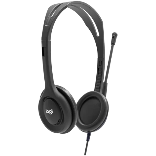 Слушалки LOGITECH H111 Corded Stereo Headset – BLACK – 3.5