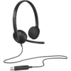 Слушалки LOGITECH H340 Corded Headset - BLACK - USB