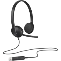 Слушалки LOGITECH H340 Corded Headset - BLACK - USB