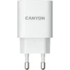 Зарядно за мобилен телефон CANYON charger H-20-02 PD 20W USB-C White
