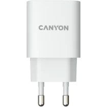 Зарядно за мобилен телефон CANYON charger H-20-02 PD 20W USB-C White