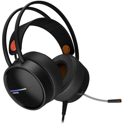 Геймърски слушалки CANYON headset Interceptor GH-8A Black