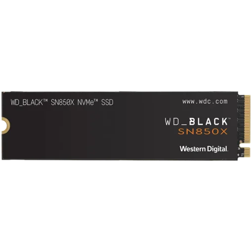 SSD диск SSD WD Black SN850X 1TB M.2 2280 PCIe Gen4 x4 NVMe Read/Write: 7300/6300 MBps IOPS 800K/1100K TBW: