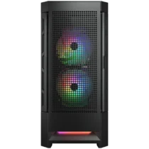 Кутия за компютър COUGAR Airface RGB Mid Tower 2x 140 1x120 ARGB Fans RGB Button 4mm Tempered Glass Mini ITX / Micro ATX