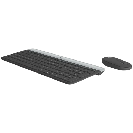 Клавиатура LOGITECH MK470 Slim Wireless Combo – GRAPHITE – US