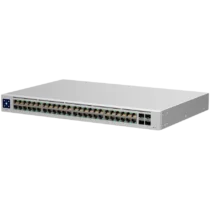 Kомутатор Ubiquiti USW-48 48-port Layer 2 switch 48 x GbE ports 4 x 1G SFP ports Fanless silent cooling ESD/EMP protecti