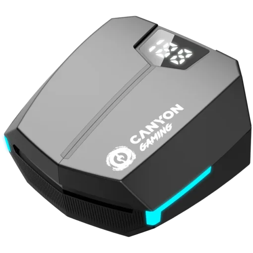 Bluetooth слушалки CANYON headset Doublebee GTWS-2 Gaming Black