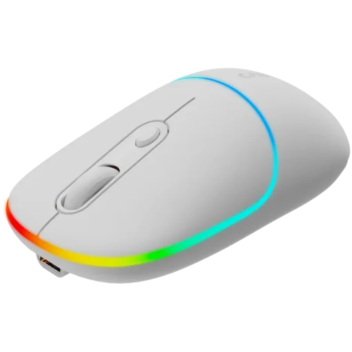 Безжична мишка CANYON mouse MW-22 2in1 BT/ Wireless Snow White