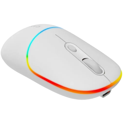 Безжична мишка CANYON mouse MW-22 2in1 BT/ Wireless Snow White