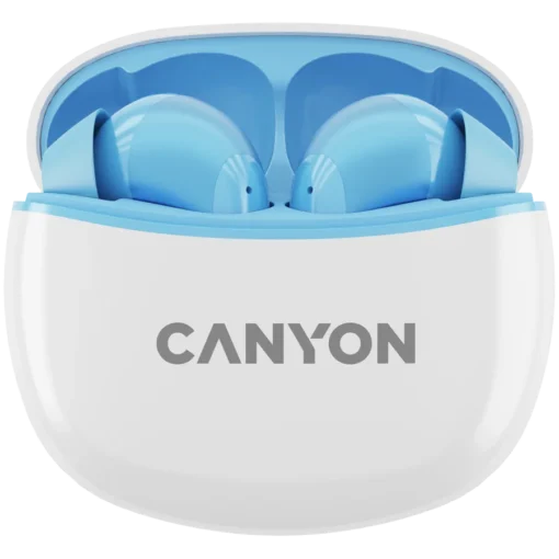Bluetooth слушалки CANYON headset TWS-5 Blue