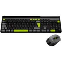 Клавиатура CANYON HSET-W5 Keyboard+Mouse AAA+AA Wireless Black