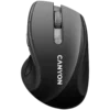 Безжична мишка CANYON 2.4Ghz wireless mouse optical tracking - blue LED 6 buttons DPI 1000/1200/1600 Black pearl