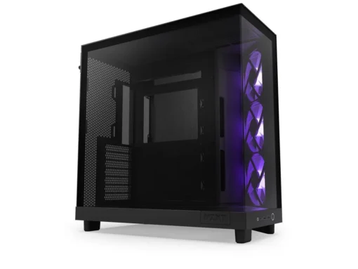Кутия за компютър NZXT H6 Flow RGB Matte Black – Middle