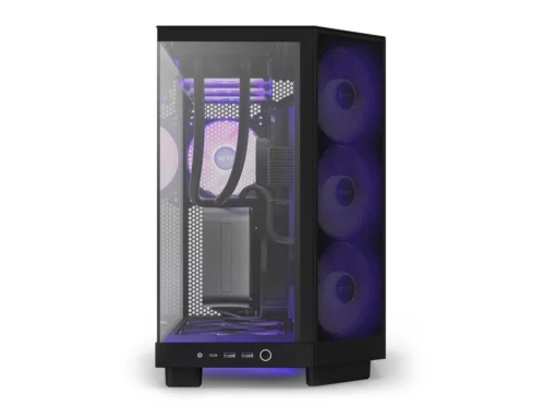 Кутия за компютър NZXT H6 Flow RGB Matte Black – Middle