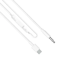 кабел за мобилен телефон Аудио кабел Earldom ET-AUX41 3.5mm към Type-C 1.0м Бял -