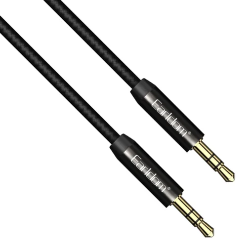 кабел за мобилен телефон Аудио кабел Earldom ET-AUX03 3.5mm жак М/М 1.0м Черен -