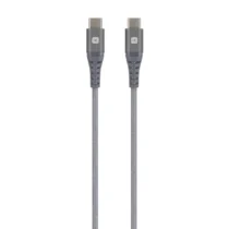 Кабел Skross USB-C - USB-C Метална оплетка 1.20 м Сив
