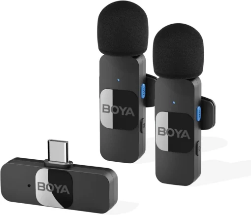 Безжична микрофонна система с ревер USB-C BOYA BY-V20