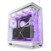 Кутия за компютър NZXT H6 Flow RGB Matte White - Middle Tower