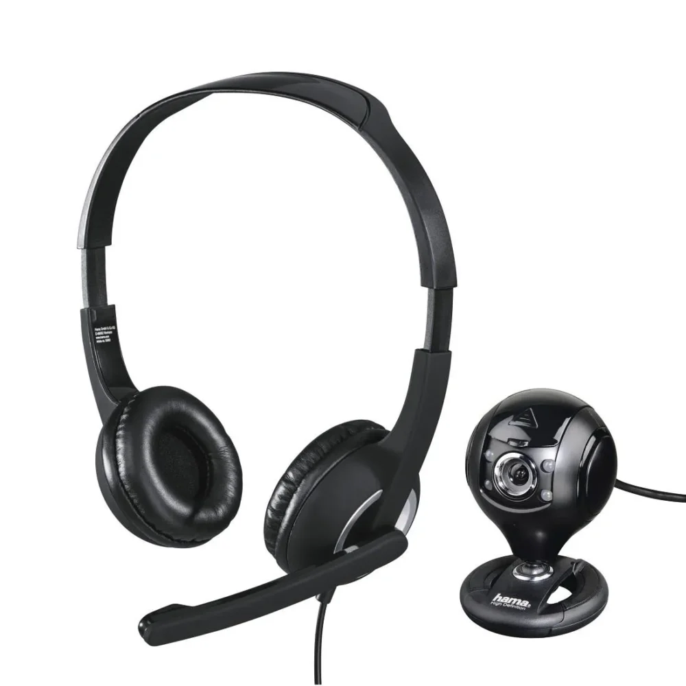 Комплект за стрийминг HAMA HS-P150 Слушалки с микрофон Камера Spy Protect 720P