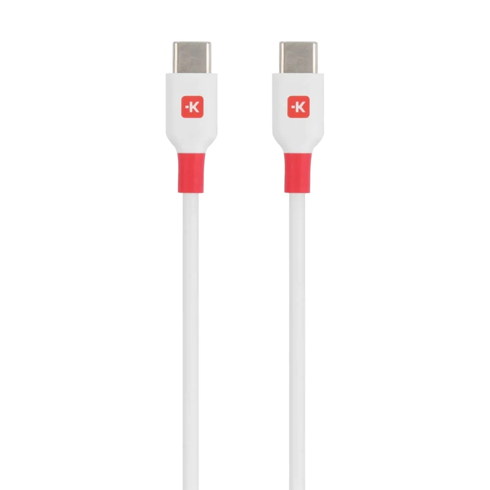 Кабел Skross USB-C - USB-C 2.0 мъжко 2.0 м Бял