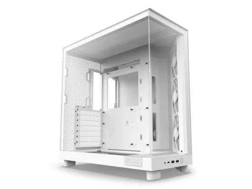 Кутия за компютър NZXT H6 Flow Matte White - Middle Tower