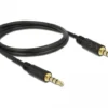 Аудио кабел Delock Стерео 4 пинов 3.5мм жак мъжко 1м
