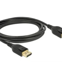 Кабел Delock  DisplayPort мъжко - DisplayPort мъжко 2.0м 8K 60 Hz Черен