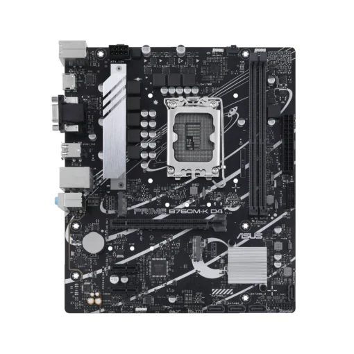 Дънна платка ASUS PRIME B760M-K D4 LGA 1700 mATX 2xDDR4 2xM.2 Gen4