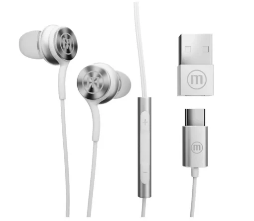 Слушалки с микрофон MAXELL XC1 USB-C Бели