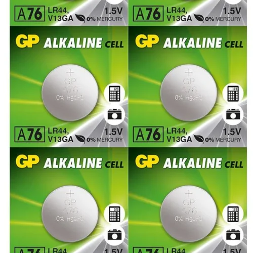Бутонна алкална батерия GP BATTERIES GPА76 LR44 1.55V Цена за 1