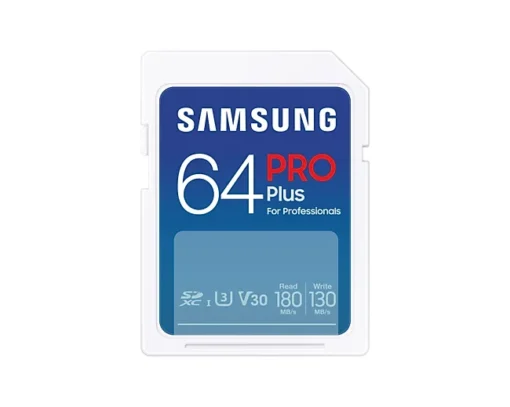 Карта памет Samsung PRO Plus SD Card 64GB Бяла